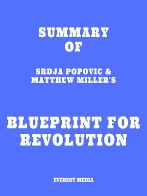 cover image of Summary of Srdja Popovic & Matthew Miller's Blueprint for Revolution